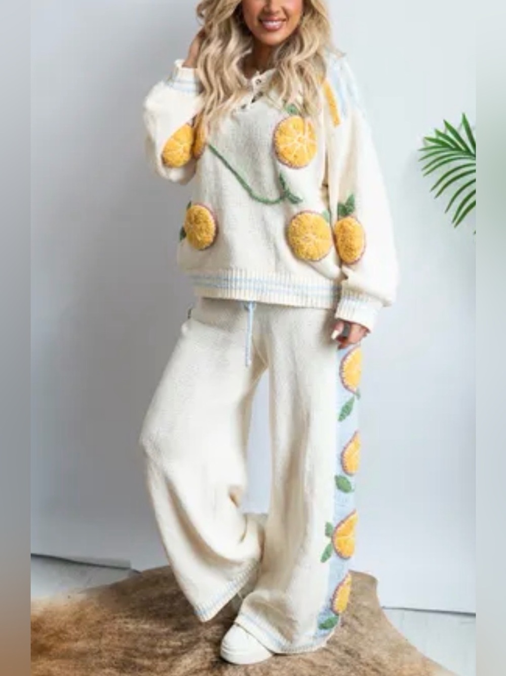 ⭐️NWOT Pol Amalfi Darling Knit Lemon 🍋 Set⭐️